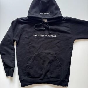 NASASEASONS Expensive & Difficult Hoodie Mens Medium Black Sweatshirt‎